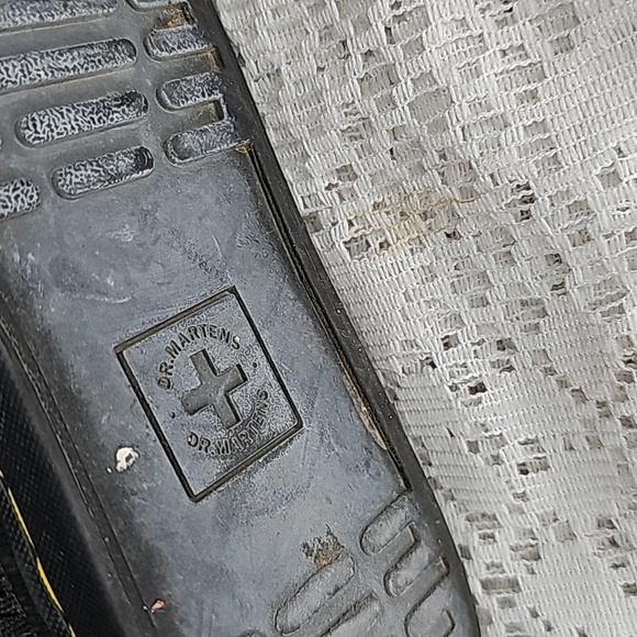 Dr. Martens Sheridan black high top canvas lace up boots shoes sz 4 youth - Picture 8 of 8